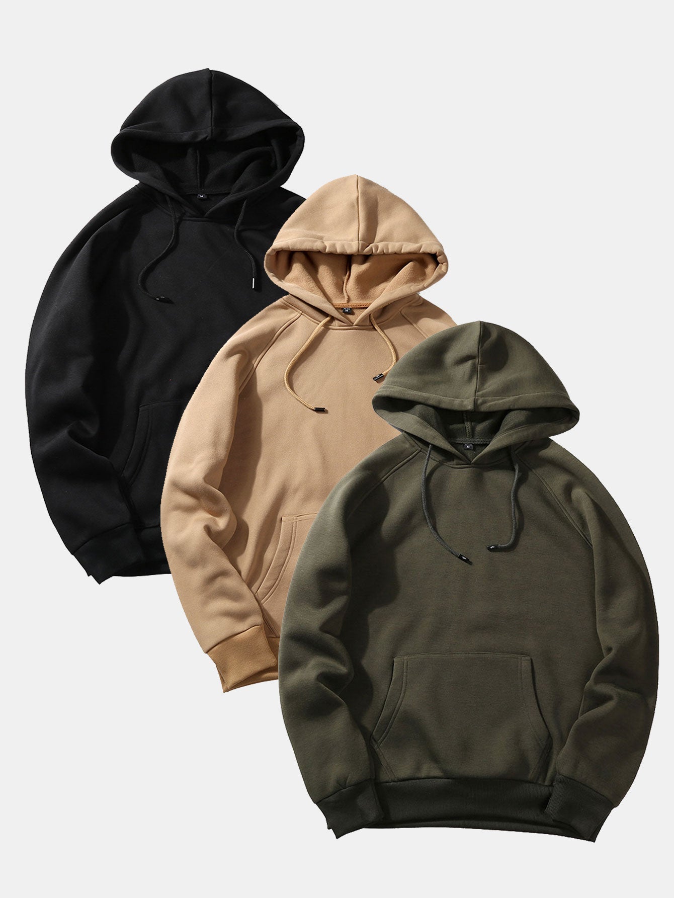 3 Pieces  Basic Hoodies