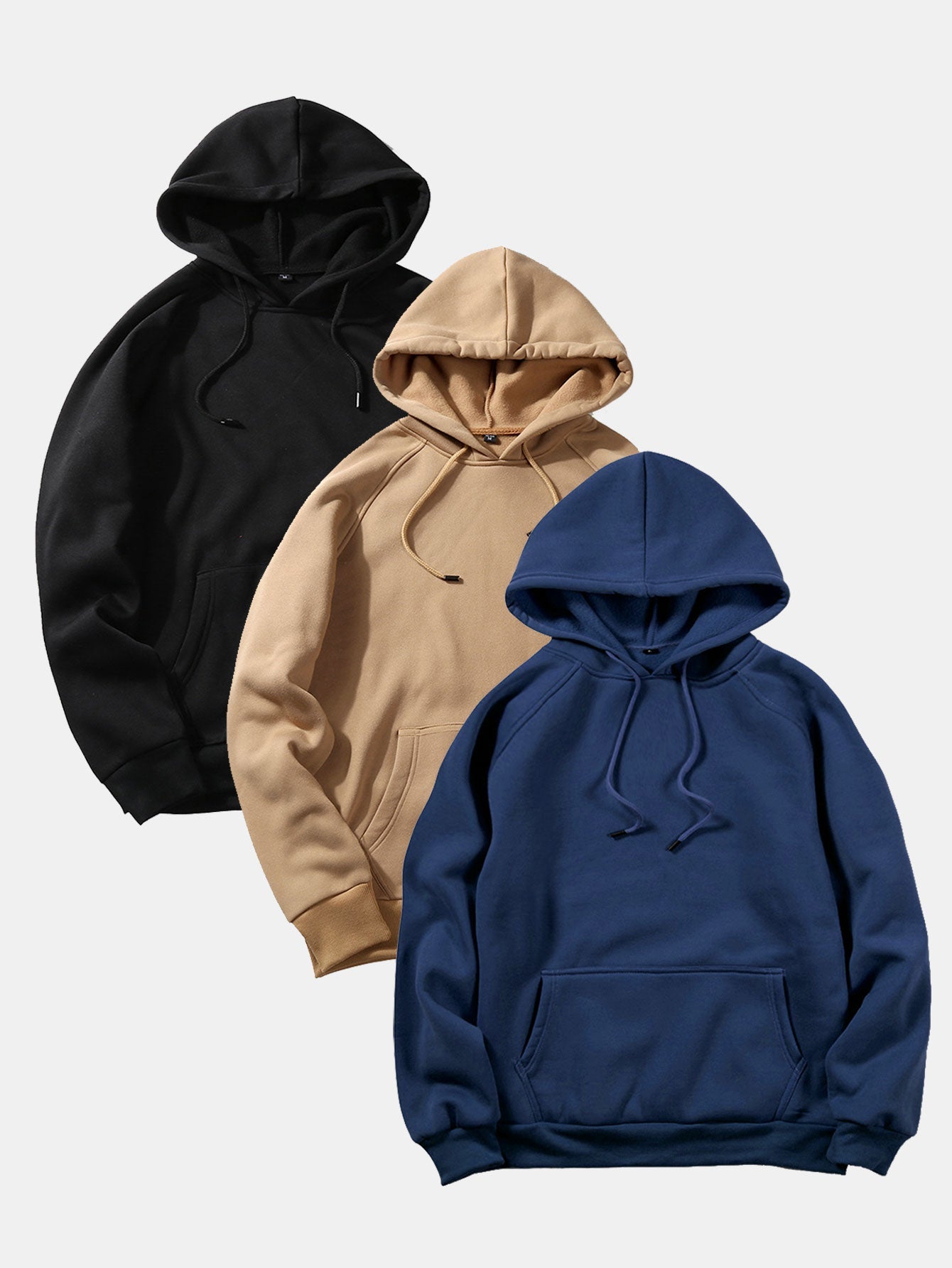 3 Pieces  Basic Hoodies