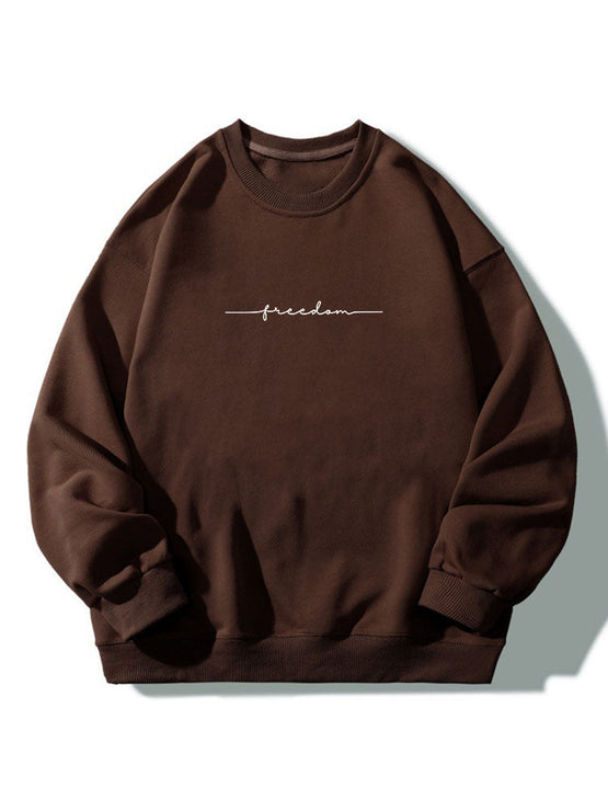 Freedom Print Relaxed Sweatshirt