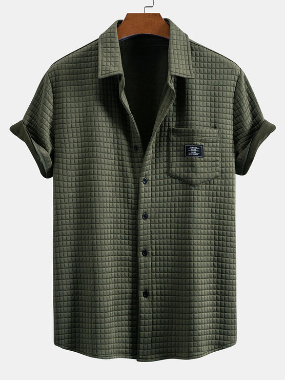 Short Sleeve Waffle Shirt